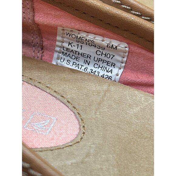 Sperry Womens Size 6M Leather Ballet Flats White & Brown - Picture 4 of 8